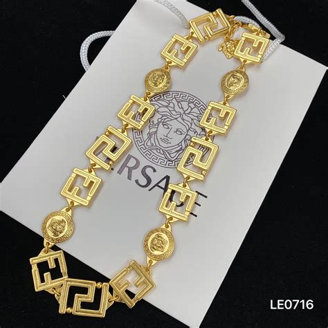 replica versace bracelets|versace necklace real gold.